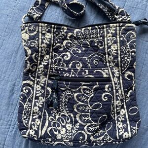 Vera Bradley Blue and White Crossbody Bag